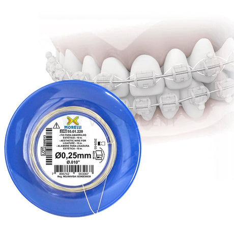 Morelli Aesthetic Ligature Crni Wire Roll 0.25Mm /.010 Orthodontic