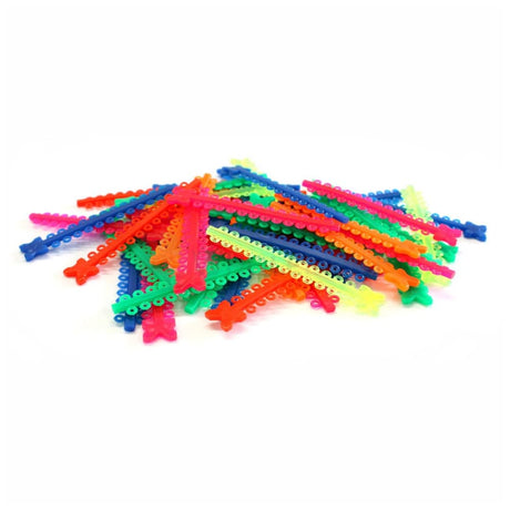 Morelli Elastic Ligature Modules Crystal Assorted Colors-Orthodontic Elastic-WholeDent.com