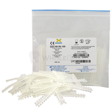 Morelli Elastic Ligature Modules Crystal Clear Color-Orthodontic Elastic-WholeDent.com