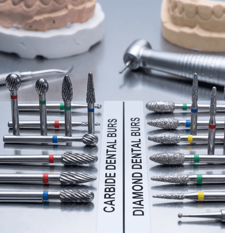  Carbide Dental Burs vs. Diamond Dental Burs 