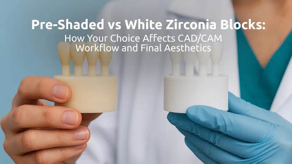  Pre-Shaded vs White Zirconia Blocks How Your Choice Affects CADCAM Workflow and Final Aesthetics 