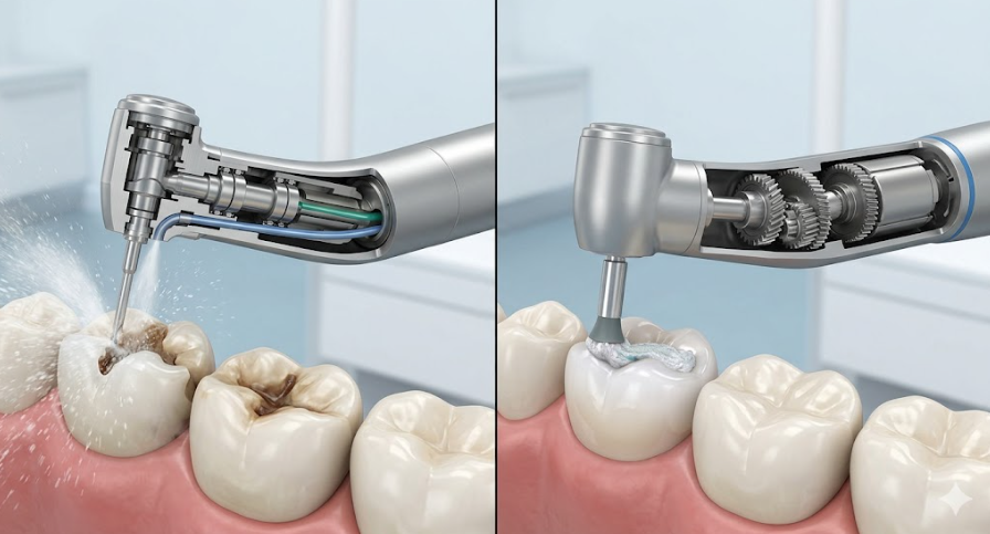  High Speed vs Low Speed Dental Handpiece 