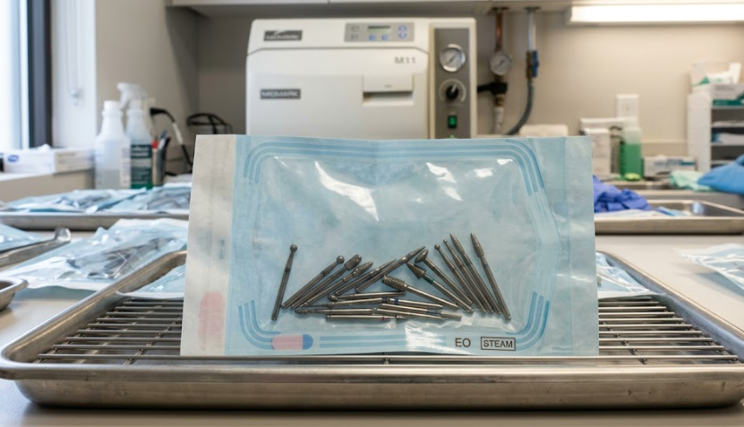  how to sterilize dental burs 