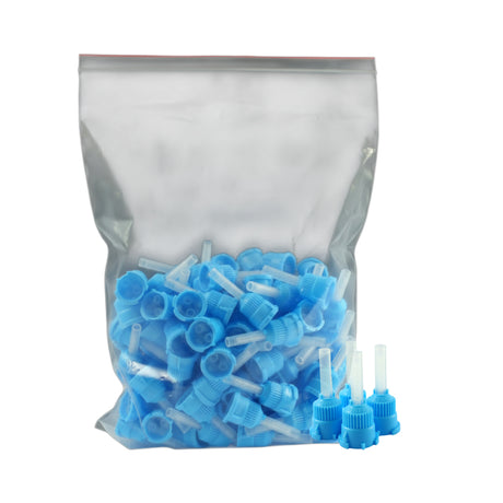  Medmix MIXPAC™ Light Blue T-Mixer™ Mixing Tips D Outlet, 100pcs 