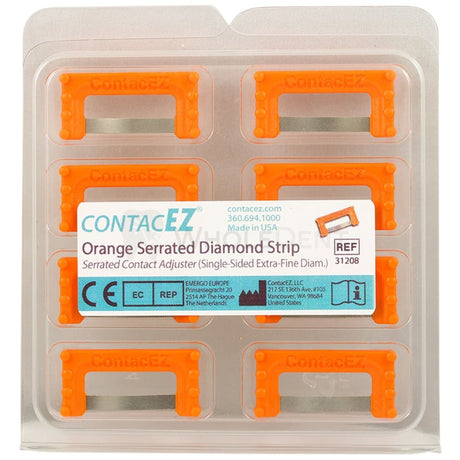 Contacez Proximal Contact Adjuster With Sawtooth Orange Strips Set Restorative Strip