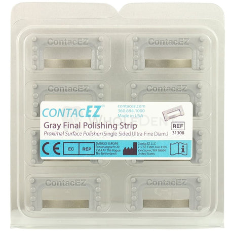 Contacez Proximal Surface Polisher Final Polishing Gray Strips Set Restorative Strip