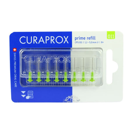  Curaprox CPS Prime Interdental Brushes Refill 8pcs -Multiple Sizes Interdental Brushes 