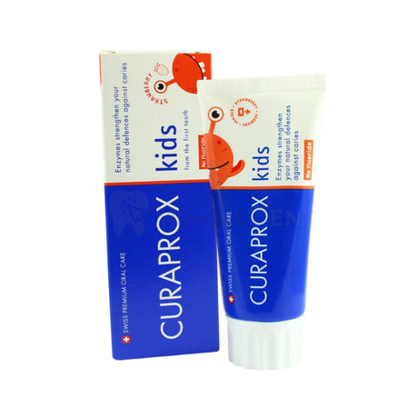  Curaprox Kids Age 0+ Strawberry Toothpaste 60ml - Without Fluoride Toothpaste 