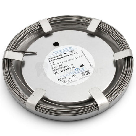  Denaturum Remanium® Coil Oval Wire ø3.0mmX1.5mm-10m - Orthodontic Wire 