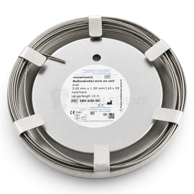 Denaturum Remanium® Coil Oval Wire ø3.0mmX1.5mm-10m - Orthodontic Wire