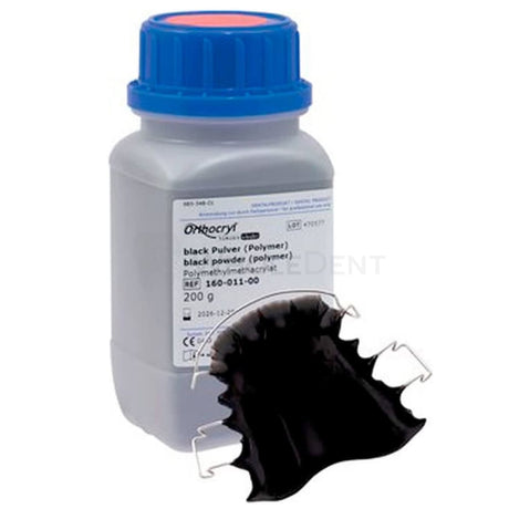  Dentaurum Orthocryl Black Powder Acrylic 