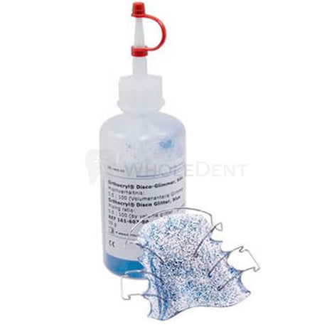 Dentaurum Orthocryl Blue Disco Glitter Orthodontic 