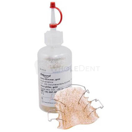  Dentaurum Orthocryl Gold Disco Glitter Orthodontic 