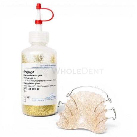  Dentaurum Orthocryl® Disco Glitter 50g - Gold - Acrylic Liquid 