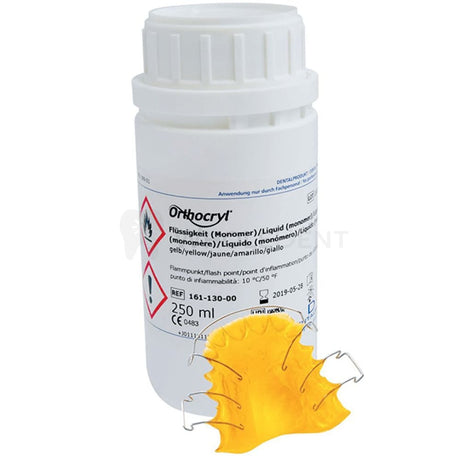 Dentaurum Orthocryl Yellow Acryl Liquid 250Ml