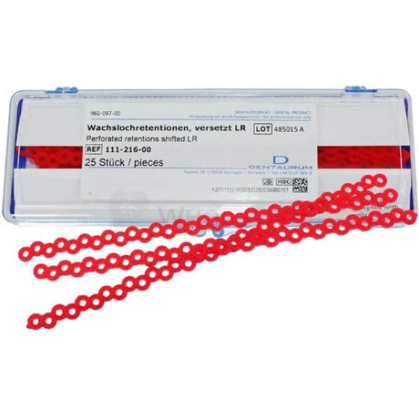  Dentaurum Perforated Wax Retention 25 Sticks Orthodontic 