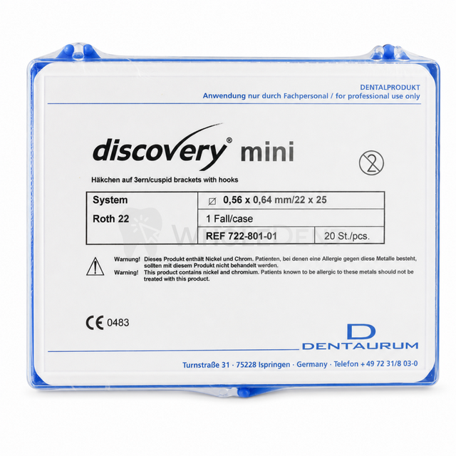 Dentaurum Roth Prescription Discovery Mini Brackets Kit - Brackets