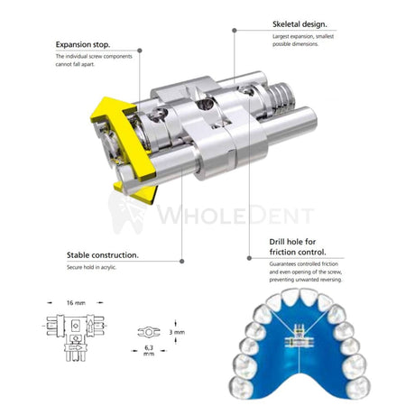  Dentaurum Three Dimensions Bertoni Expansion Screw-Orthodontic Expansion Screw-WholeDent.com 