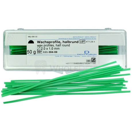  Dentaurum Wax Half Round Sticks 2.0X1.0Mm Orthodontic 