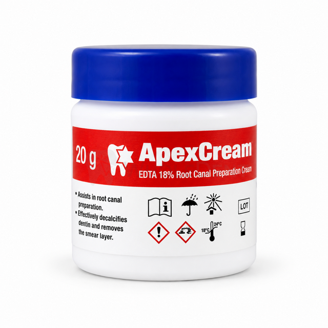 DSI Apexcream EDTA 18% Root Canal Preparation Cream Jar - Root Canal Preparation Cream