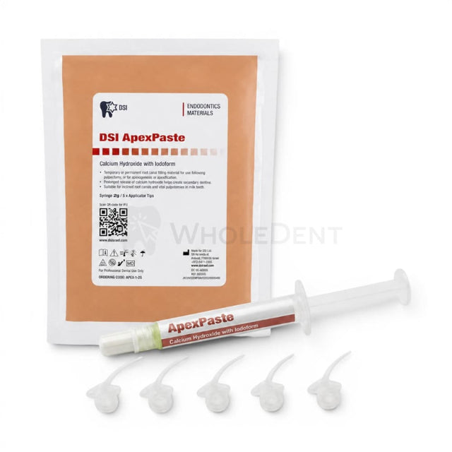 DSI ApexPaste Calcium Hydroxide With Iodoform Paste 2g Syringe - Root Canal Paste