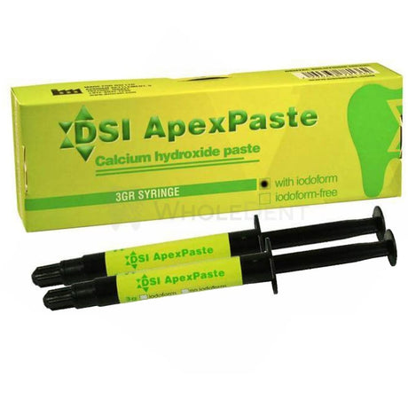 Dsi Apexpaste Calcium Hydroxide With Iodoform Paste Quantity / 2 Syringes 3G Each Filling Material