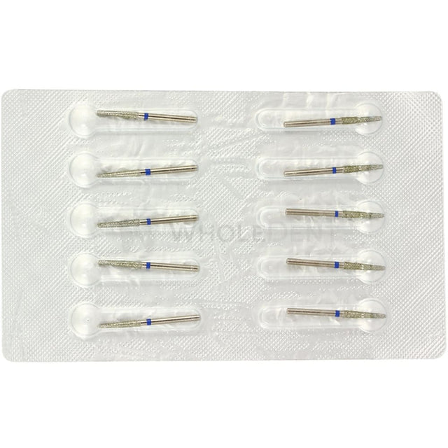 DSI FG Diamond Burs High Speed Long Cone Domical Head Handpiece-FG Diamond Burs-WholeDent.com