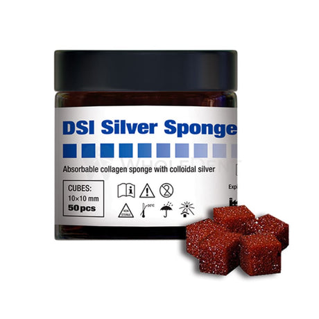 Dsi Non Sterile Gelatine Hemostatic Silver Sponge 50Pcs Collagen