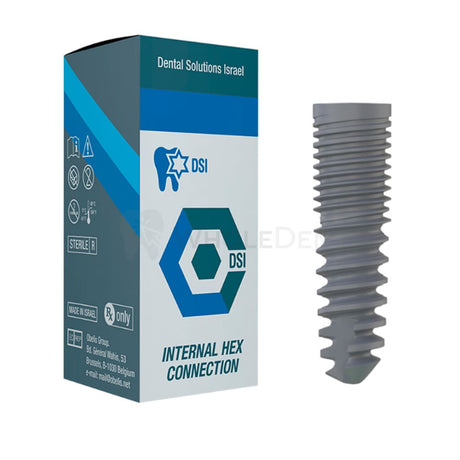  Dsi Spiral Smart Dual Thread Implant Internal Hex Dental 