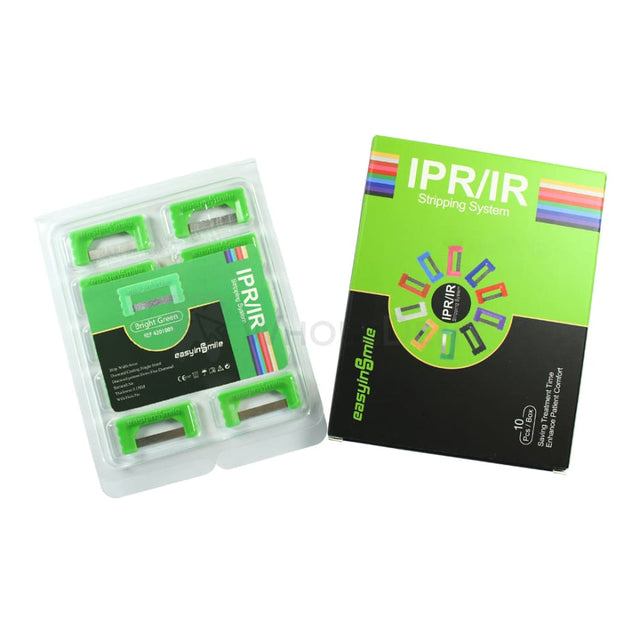 Easyinsmile Single Sided Bright Green Ipr Strips Set