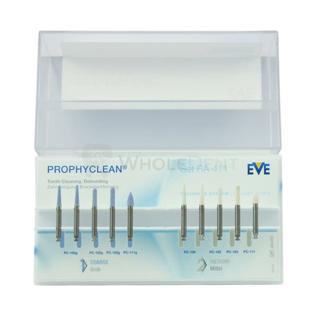  Eve Prophyclean Tooth Cleaning And Debonding Bur Set Polishing 