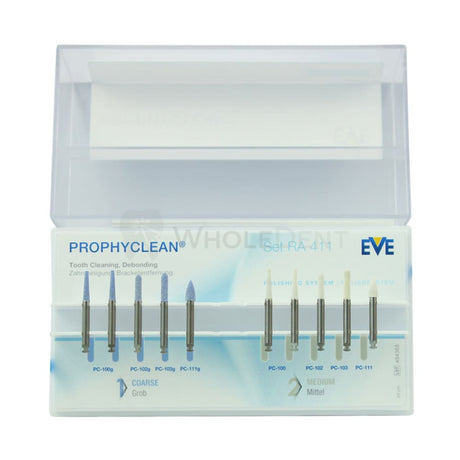 Eve Prophyclean Tooth Cleaning And Debonding Bur Set Polishing
