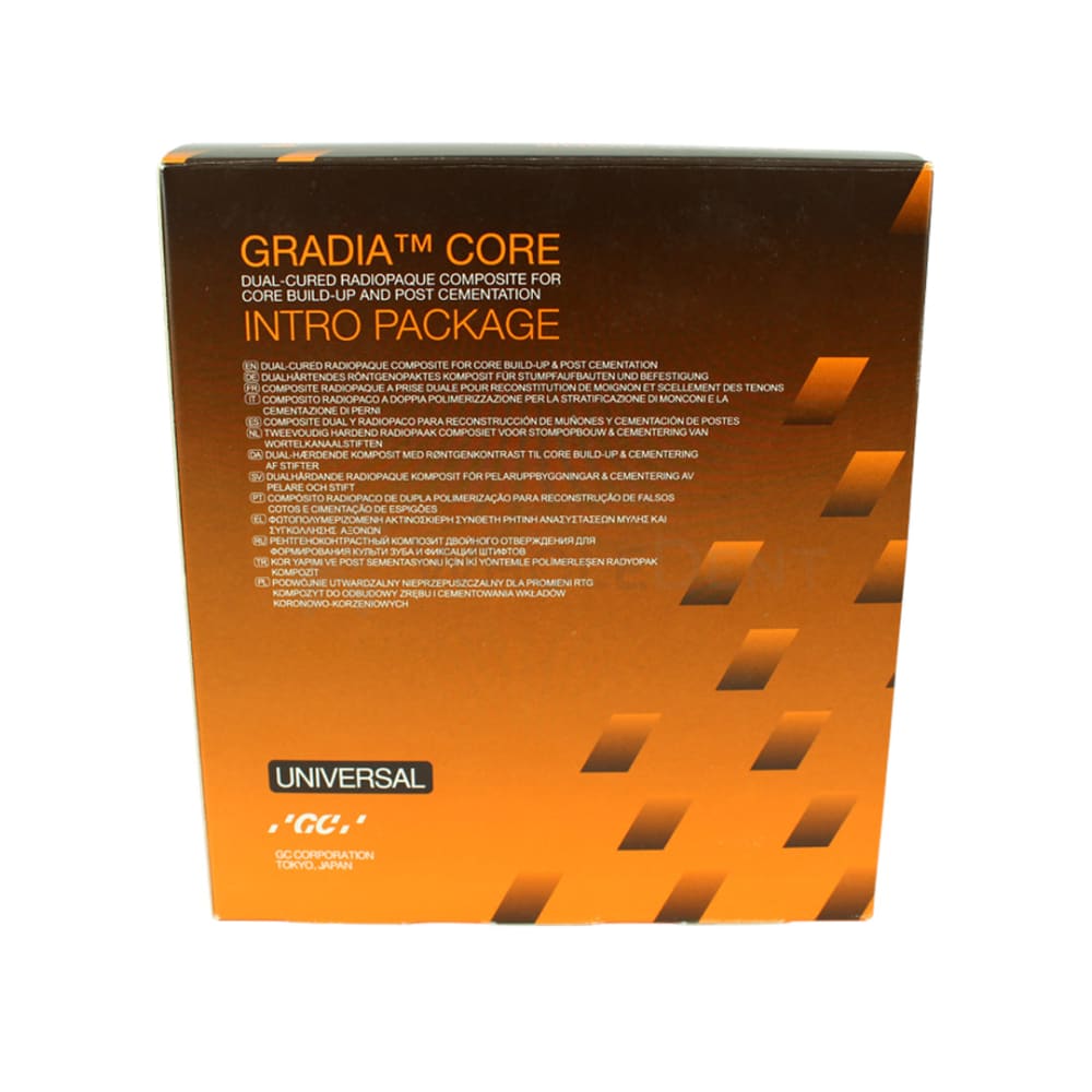 Gc Gradia Core Intro Package Core Build-Up & Post Cementation Material