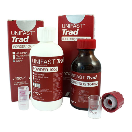  Gc Unifast Trad Acrylic Set 100G Powder And 100Ml Liquid Resin 
