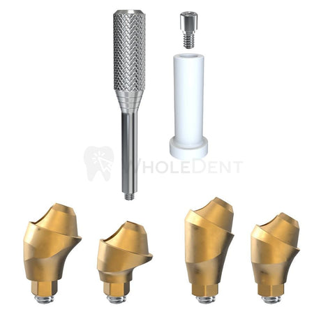  GDT Angled Multi Unit+Plastic Sleeve Set 17° 30° Conical Connection NP-Angled Multi Unit-WholeDent.com 
