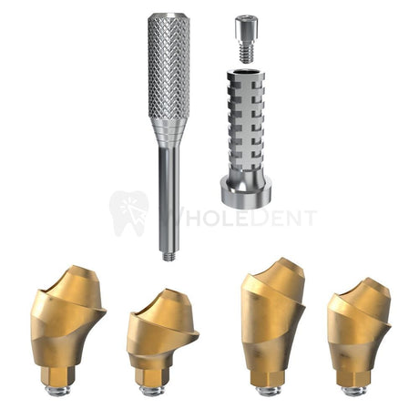  GDT Angled Multi Unit+Titanium Sleeve Set 17° 30° Conical Connection NP-Angled Multi Unit-WholeDent.com 
