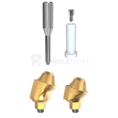  GDT Angulated Titanium Multi Unit 17° + Plastic Sleeve Slim Platform-Angulated Multi Unit-WholeDent.com 