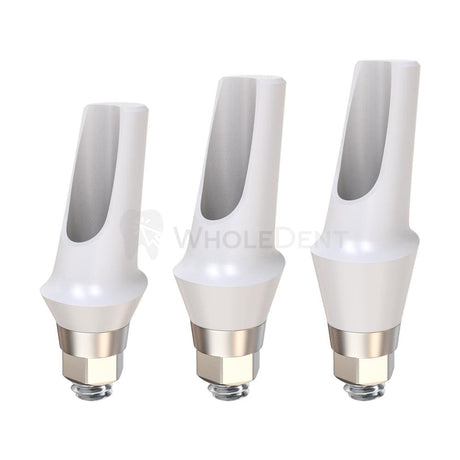  GDT Angulated Zirconia Abutment 15° With Titanium Base Conical Connection Regular Platform (RP)-Zirconia Abutments-WholeDent.com 