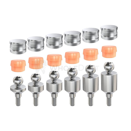  GDT Ball Attachment Slim Platform Soft Set-Ball Attachments-WholeDent.com 