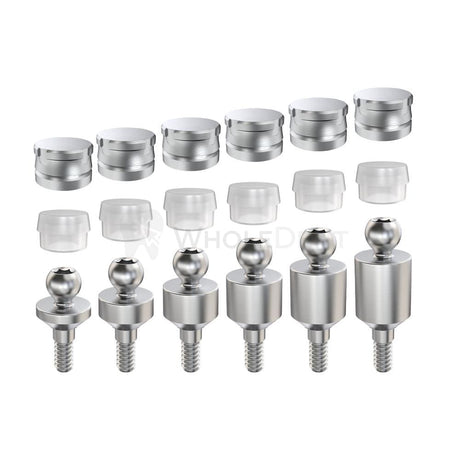  GDT Ball Attachment Slim Platform Standard Set-Ball Attachments-WholeDent.com 