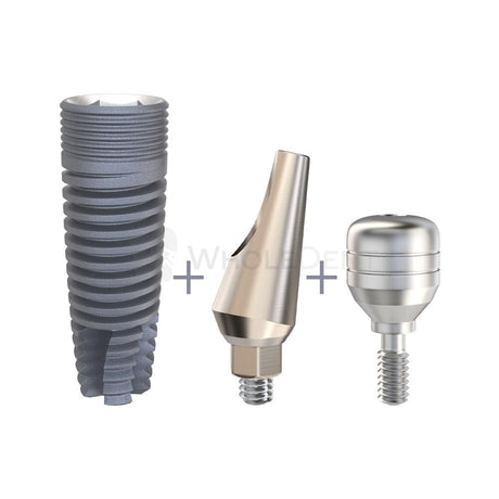  Gdt Cfi Cylindrical Implant + Angulated Abutment Healing Cap Special Offer 