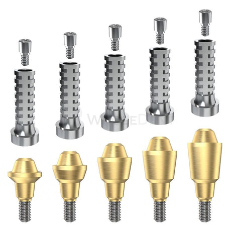 GDT Conical Connection Straight Multi Unit Titanium Set RP-Straight Multi Unit-WholeDent.com