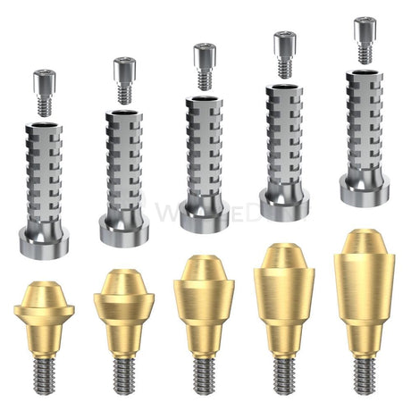  GDT Conical Connection Straight Multi Unit Titanium Set RP-Straight Multi Unit-WholeDent.com 