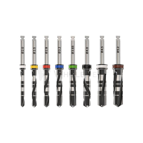 GDT DNT² Black Straight Drills 16mm External Irrigated-Implant Drills-WholeDent.com