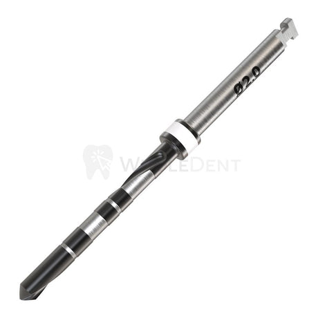 GDT DNT² Black Straight Drills 16mm External Irrigated-Implant Drills-WholeDent.com