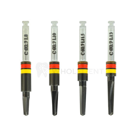  Gdt Dlc Conical Integral Stopper Drills Ø1.9Mmxø2.7Mm Implant 