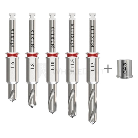  GDT Guided Surgery Drill Ø2.8mm External Irrigated + Guide Sleeve-Implant Drills-WholeDent.com 