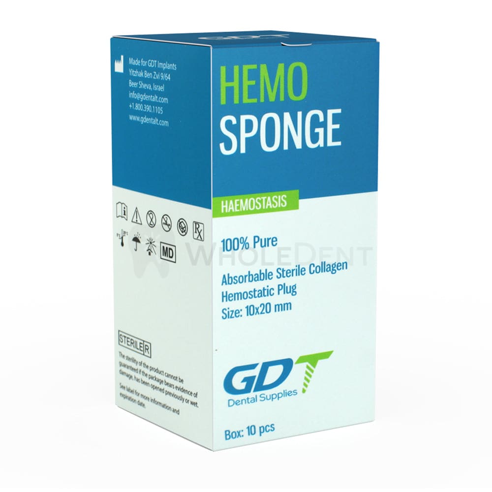 Gdt Hemosponge 100% Pure Collagen Absorbable Sponge