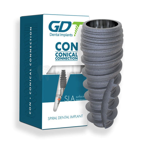  Gdt Implants Crp Spiral Conical Connection Implant Regular Platform (Rp) Dental 