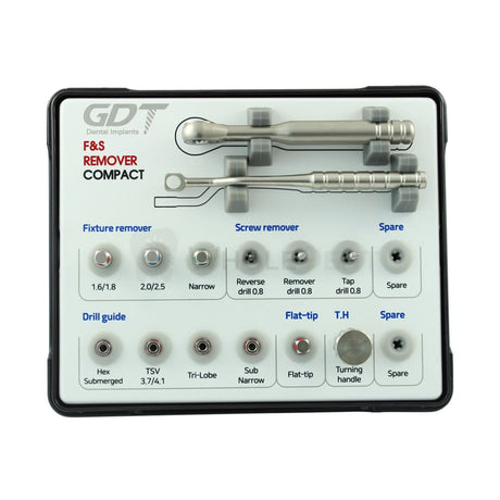 Gdt Implants Fixture & Screw Remover Compact Kit Surgical